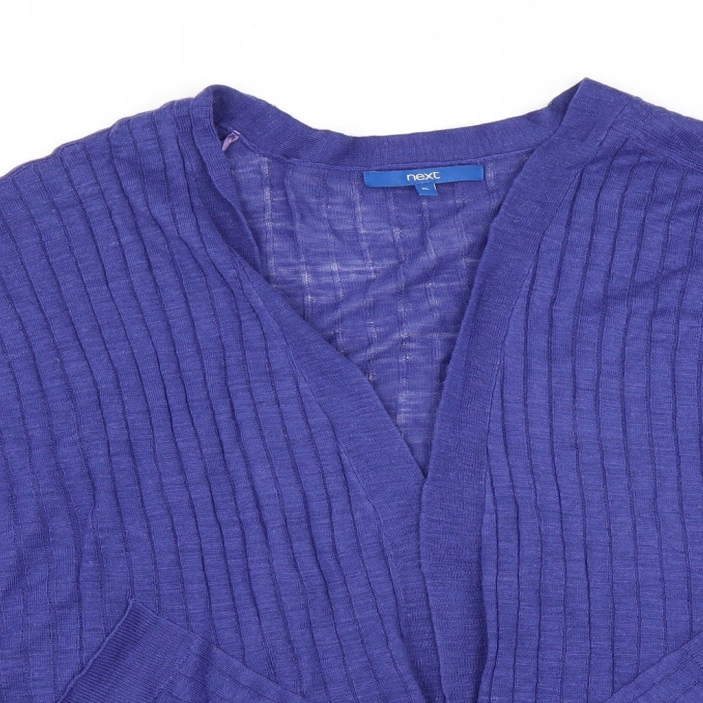 NEXT Womens Blue   Cardigan Jumper Size XL