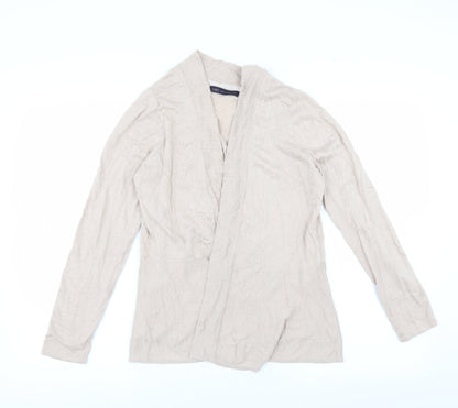 Marks and Spencer Womens Beige   Cardigan Jumper Size 14