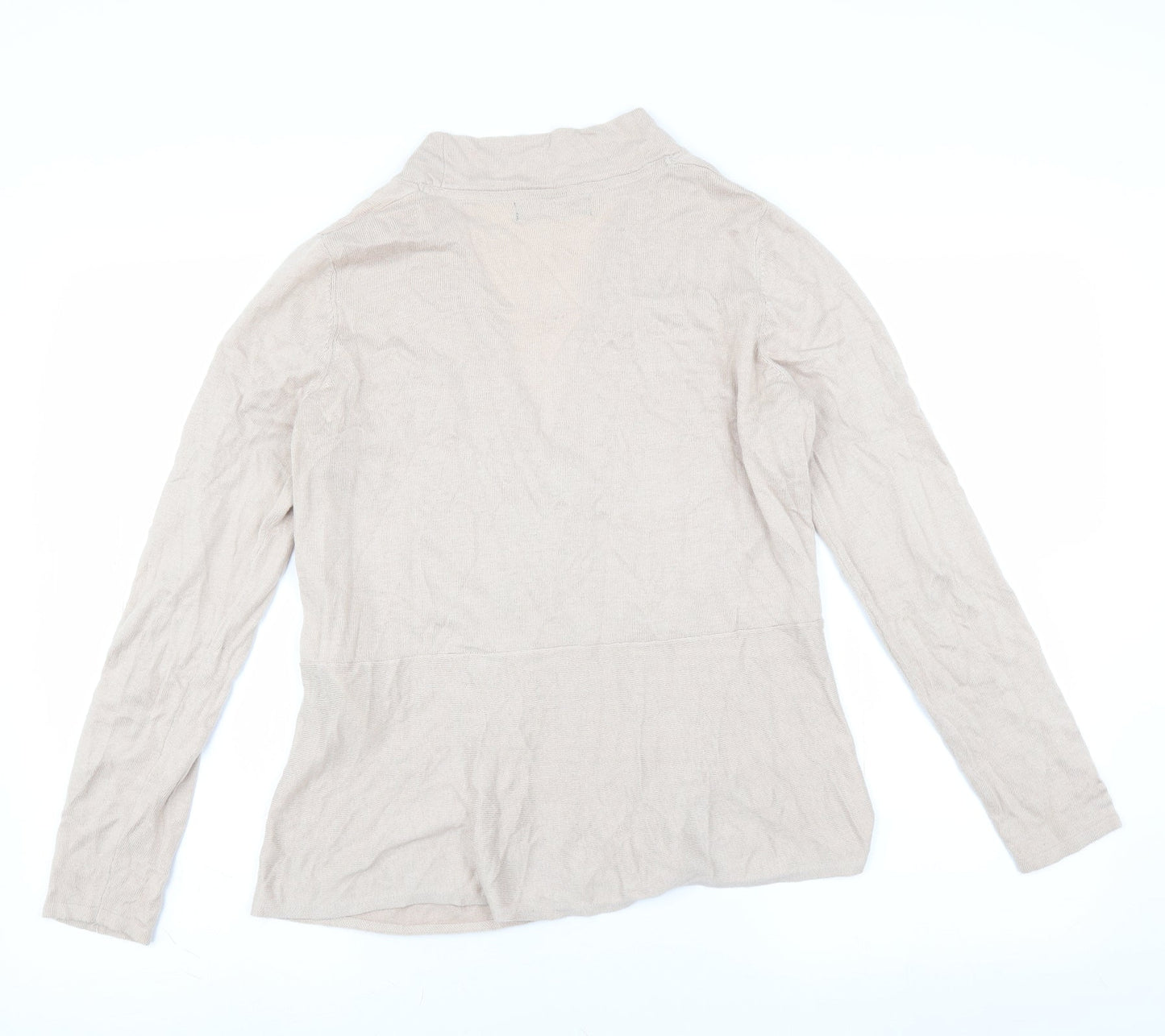 Marks and Spencer Womens Beige   Cardigan Jumper Size 14