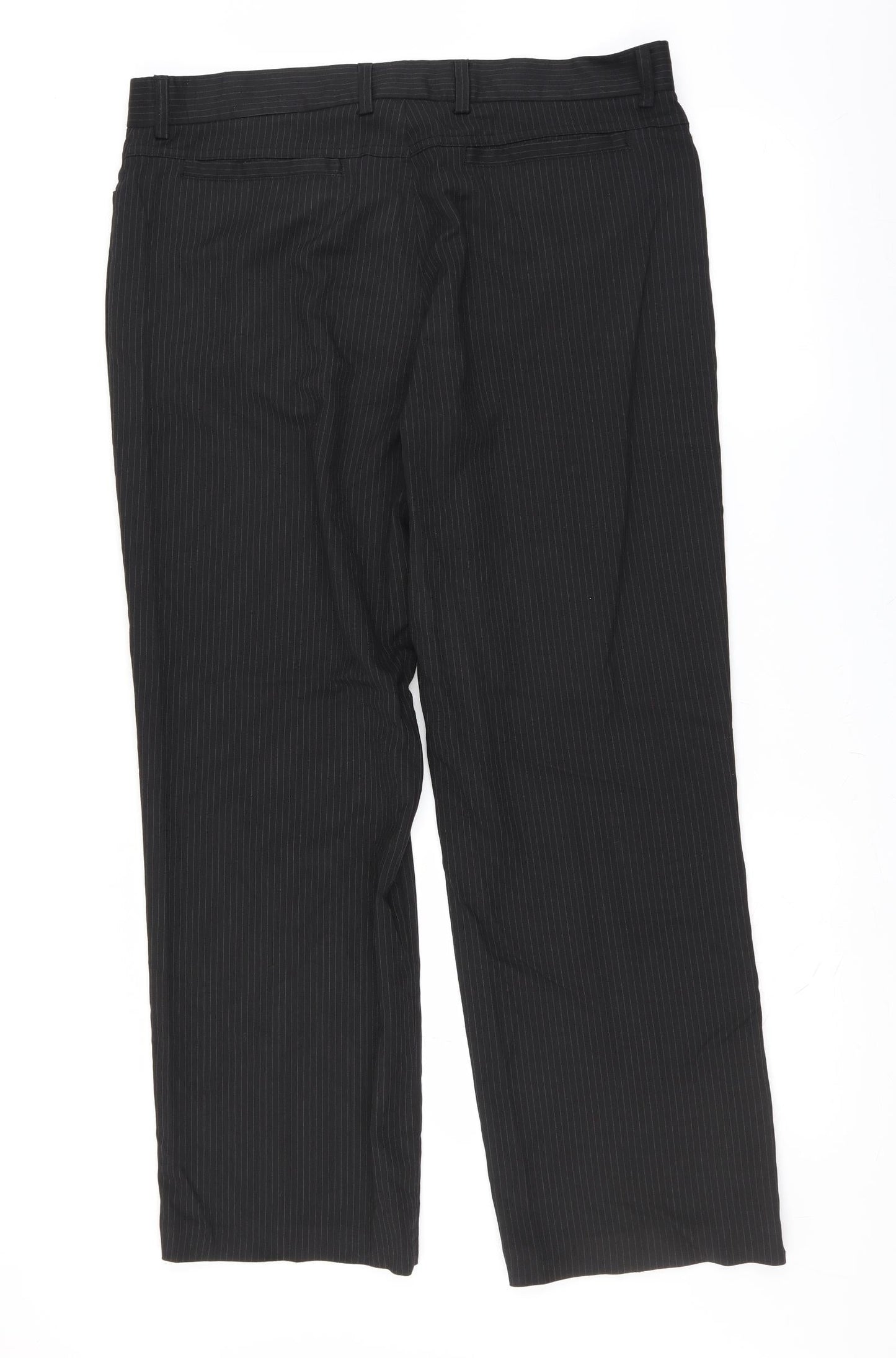 Burton Mens Beige Striped  Trousers  Size 38 in L30 in