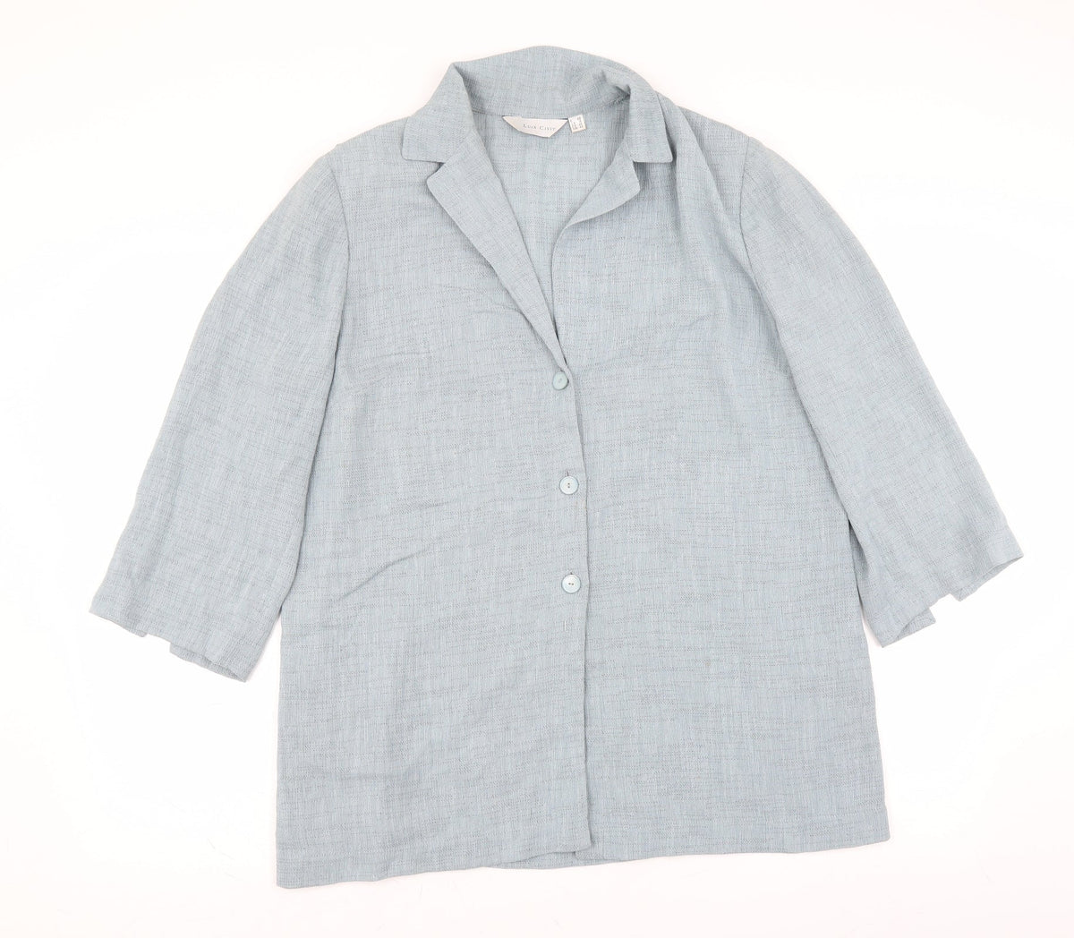 Luis Civit Womens Blue   Basic Blouse Size 18