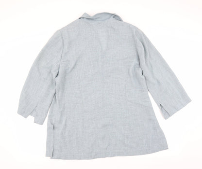 Luis Civit Womens Blue   Basic Blouse Size 18