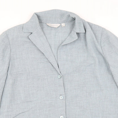 Luis Civit Womens Blue   Basic Blouse Size 18