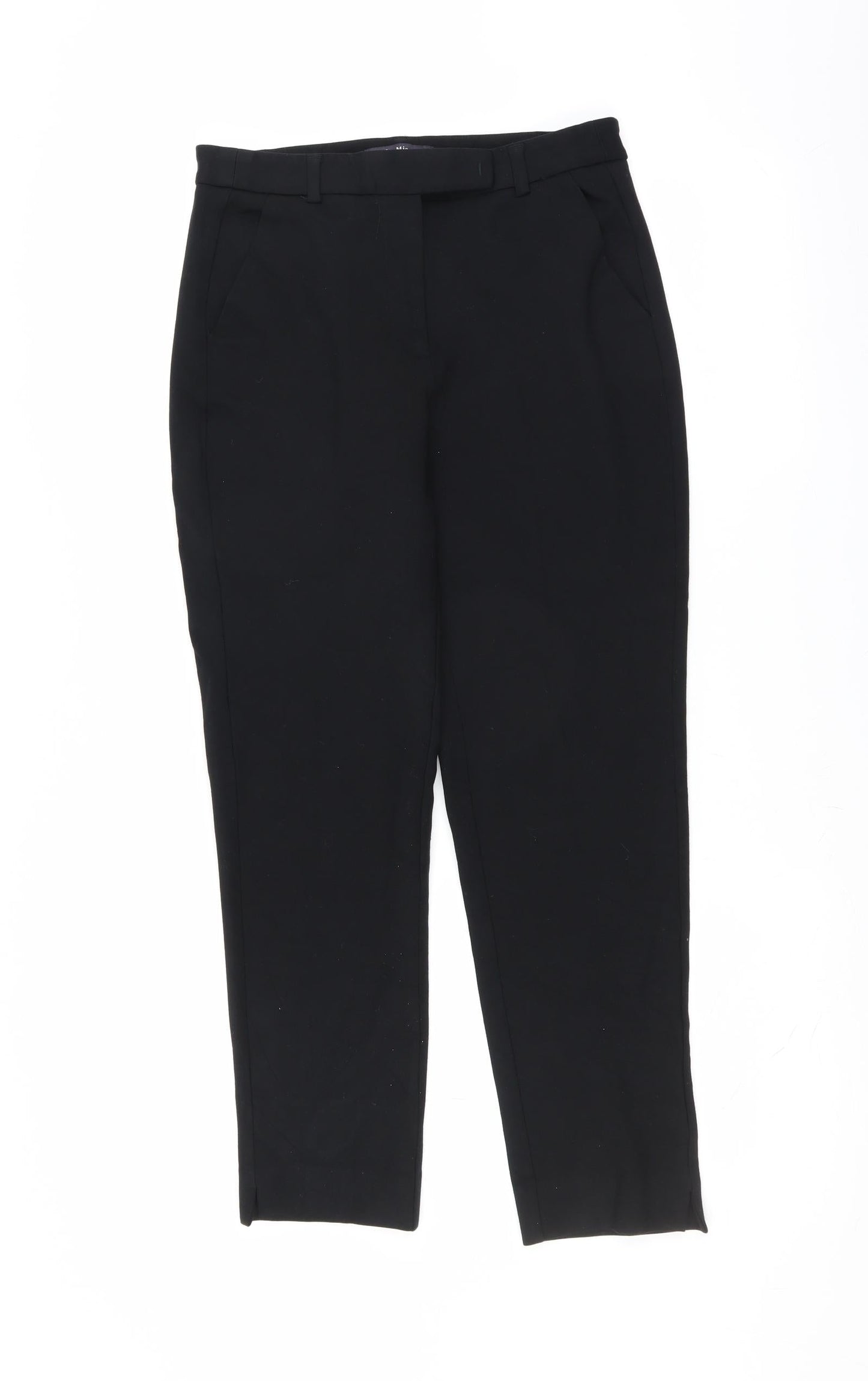 Womens UK Size 10 Marks and Spencer Slim Fit  Black Trousers