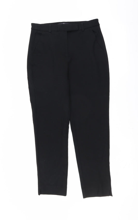 Womens UK Size 10 Marks and Spencer Slim Fit  Black Trousers