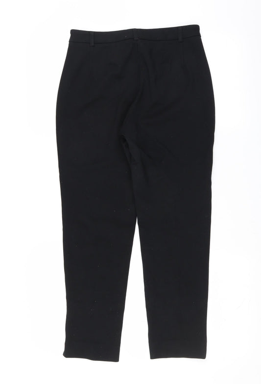 Womens UK Size 10 Marks and Spencer Slim Fit  Black Trousers