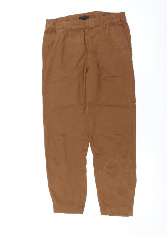Womens UK Size 10 H&M Regular Fit  Brown Trousers