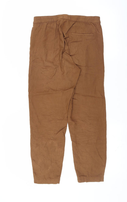 Womens UK Size 10 H&M Regular Fit  Brown Trousers