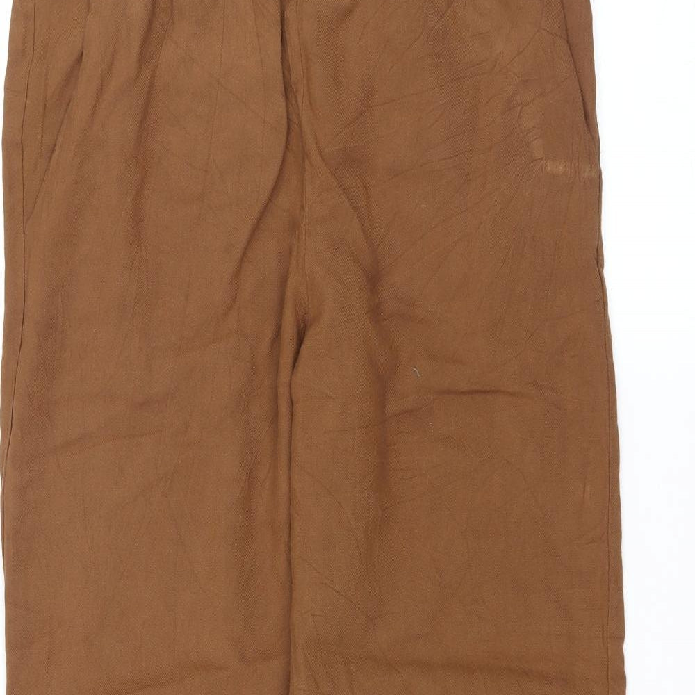 Womens UK Size 10 H&M Regular Fit  Brown Trousers