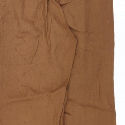 Womens UK Size 10 H&M Regular Fit  Brown Trousers