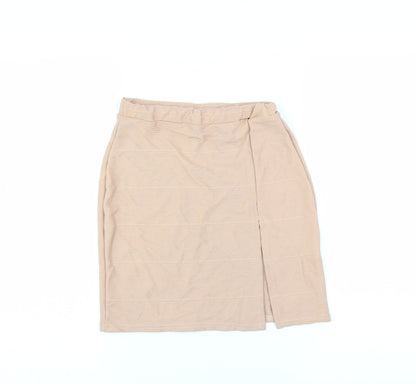 PRETTYLITTLETHING Womens Pink   Bandage Skirt Size 8