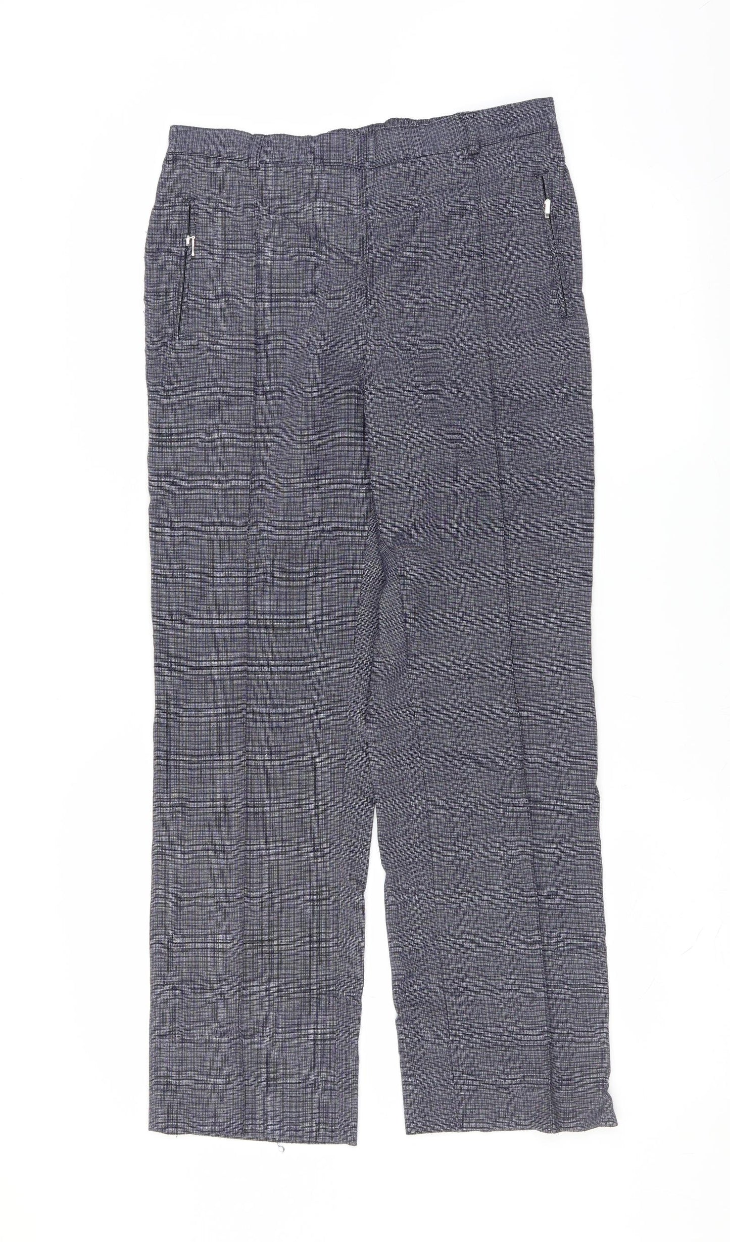 Marks and Spencer Womens Blue   Trousers  Size 12 L28 in