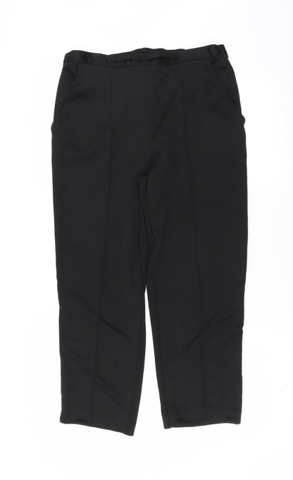 Womens UK Size 12 Bonmarché Regular Fit  Black Trousers