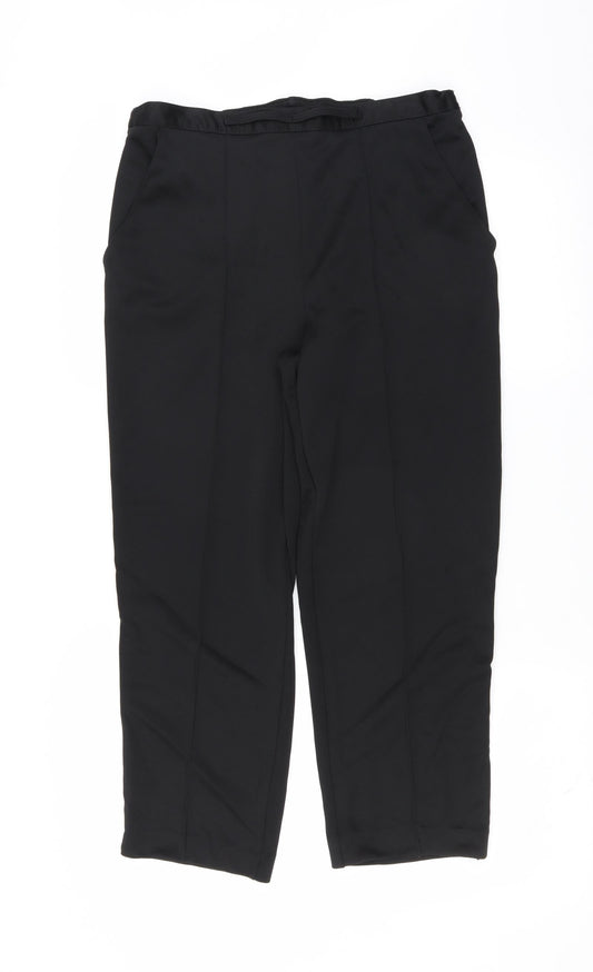 Womens UK Size 12 Bonmarché Regular Fit  Black Trousers