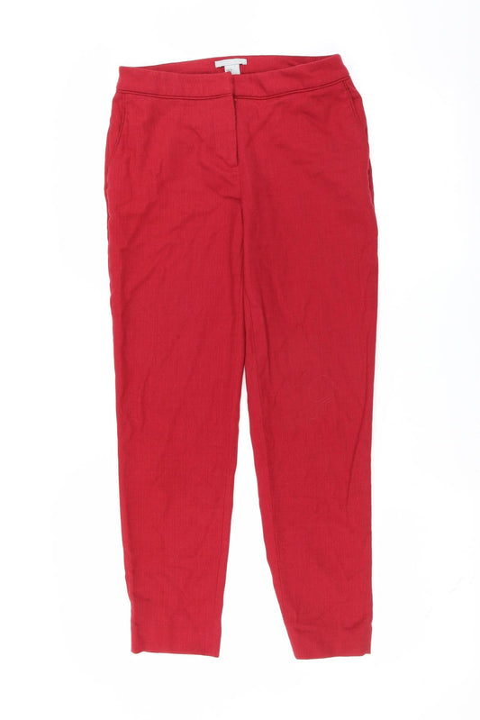 Womens UK Size 8 H&M Regular Fit  Red Trousers