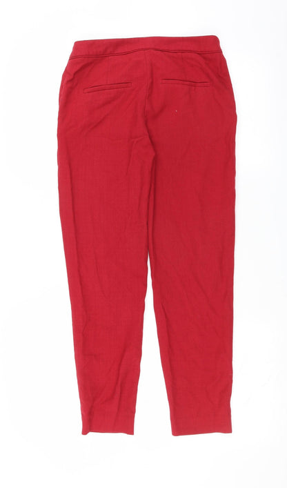Womens UK Size 8 H&M Regular Fit  Red Trousers