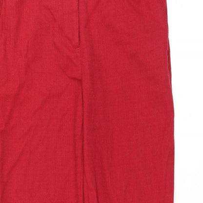 Womens UK Size 8 H&M Regular Fit  Red Trousers