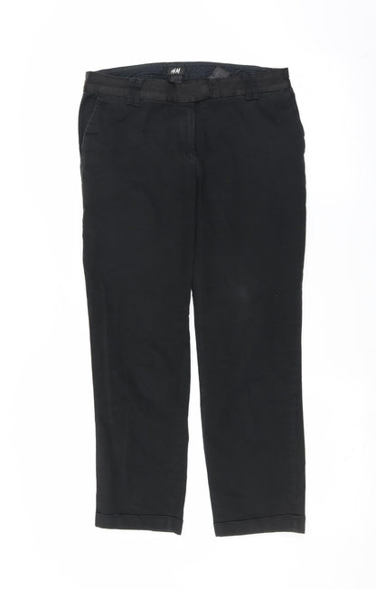 H&M Mens Black   Trousers  Size 30 in L24 in