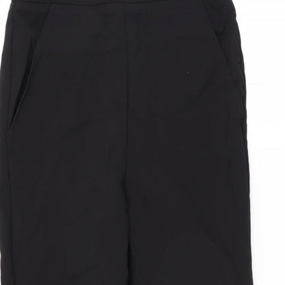 Sainsburys Womens Black   Trousers  Size 10 L24 in - ruffle leg detail