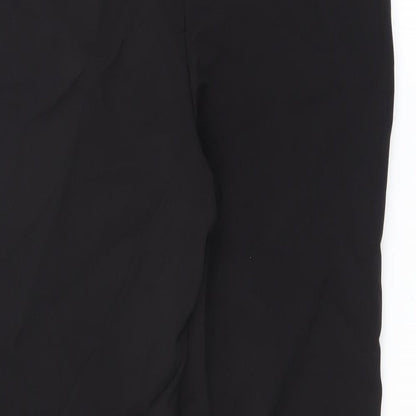 Sainsburys Womens Black   Trousers  Size 10 L24 in - ruffle leg detail