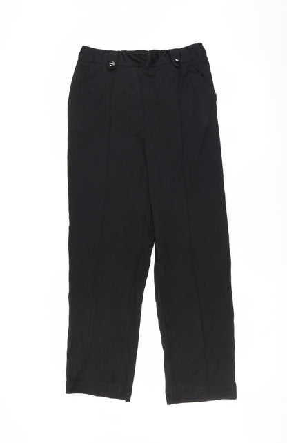 bm collection Womens Black   Trousers  Size 10 L28 in - jogger style