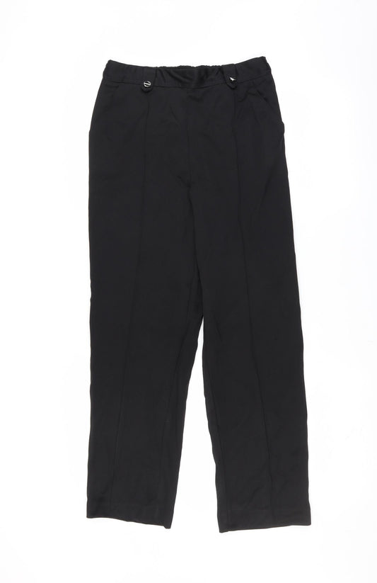 bm collection Womens Black   Trousers  Size 10 L28 in - jogger style