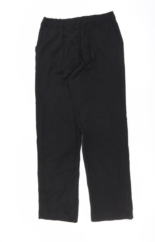 bm collection Womens Black   Trousers  Size 10 L28 in - jogger style