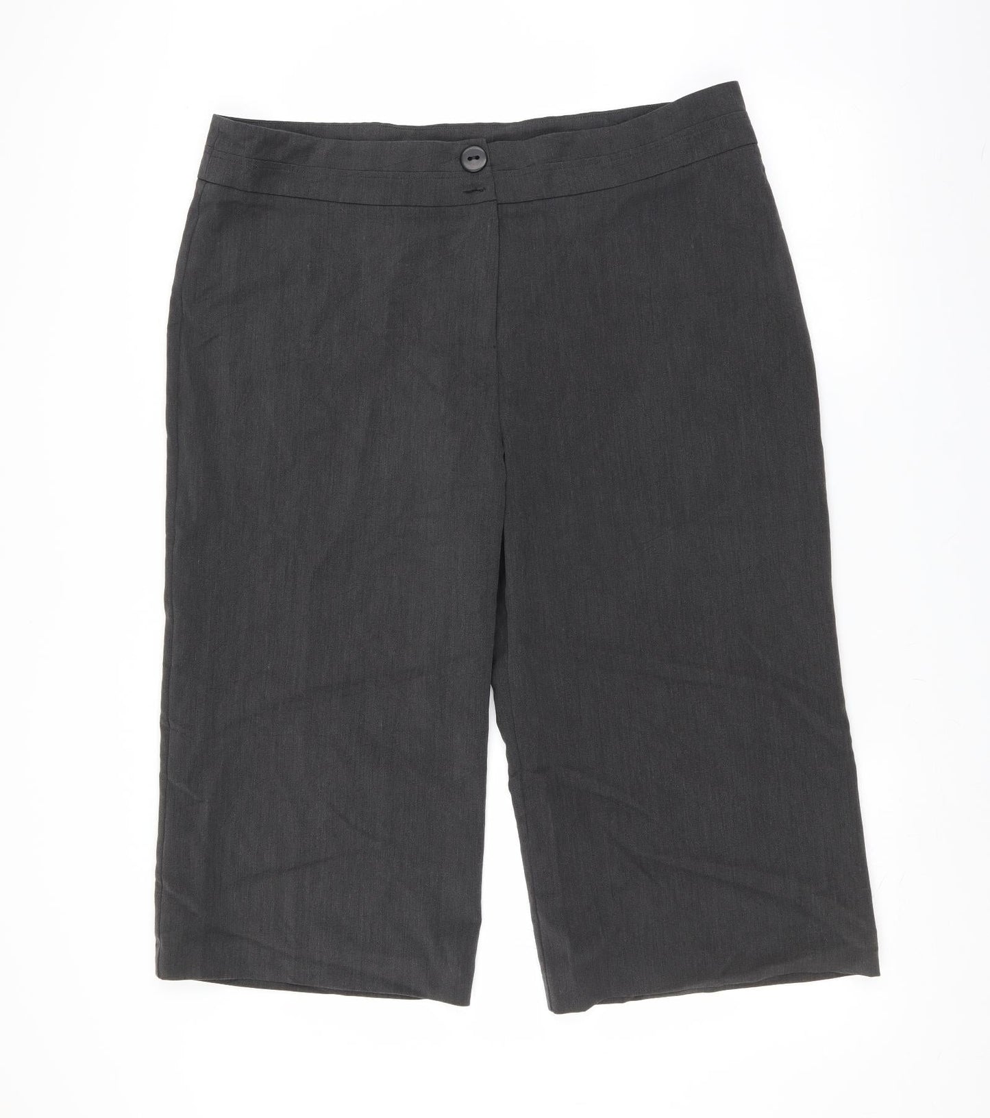 The stock shop Womens Grey   Trousers  Size 20 L20 in - cropped