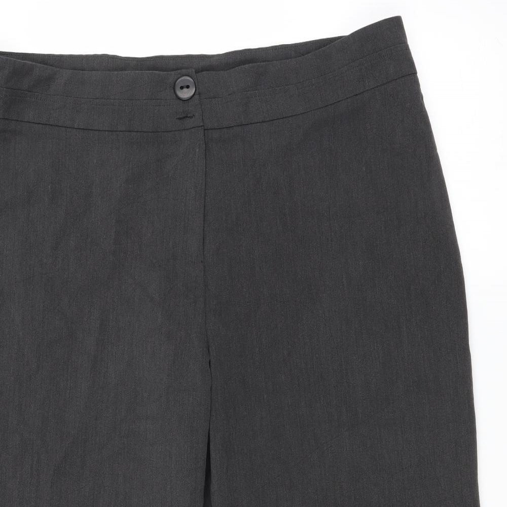 The stock shop Womens Grey   Trousers  Size 20 L20 in - cropped