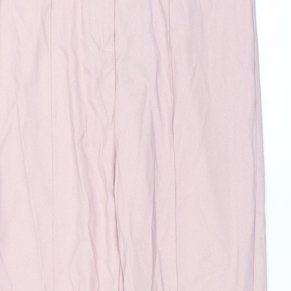 PRETTYLITTLETHING Womens Pink   Trousers  Size 6 L28 in