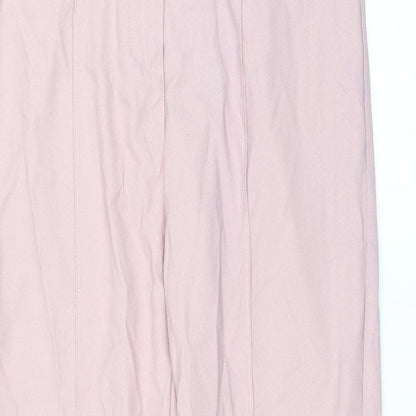 PRETTYLITTLETHING Womens Pink   Trousers  Size 6 L28 in