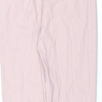 PRETTYLITTLETHING Womens Pink   Trousers  Size 6 L28 in