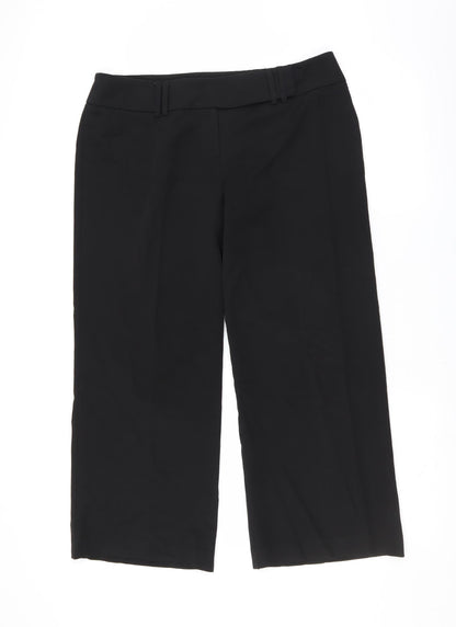 Womens UK Size 16 South Regular Fit  Black Trousers