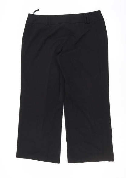 Womens UK Size 16 South Regular Fit  Black Trousers