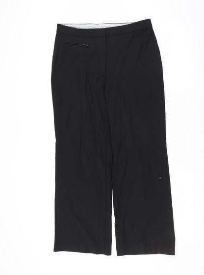 Womens UK Size 12 Marks and Spencer Regular Fit  Black Trousers