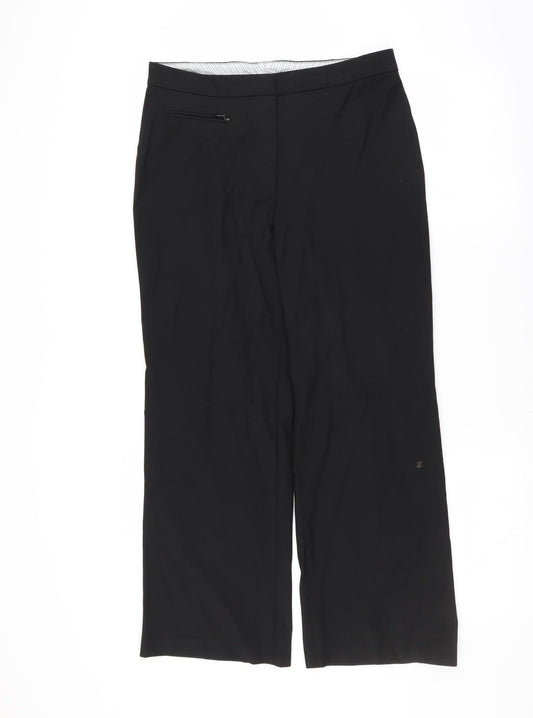 Womens UK Size 12 Marks and Spencer Regular Fit  Black Trousers