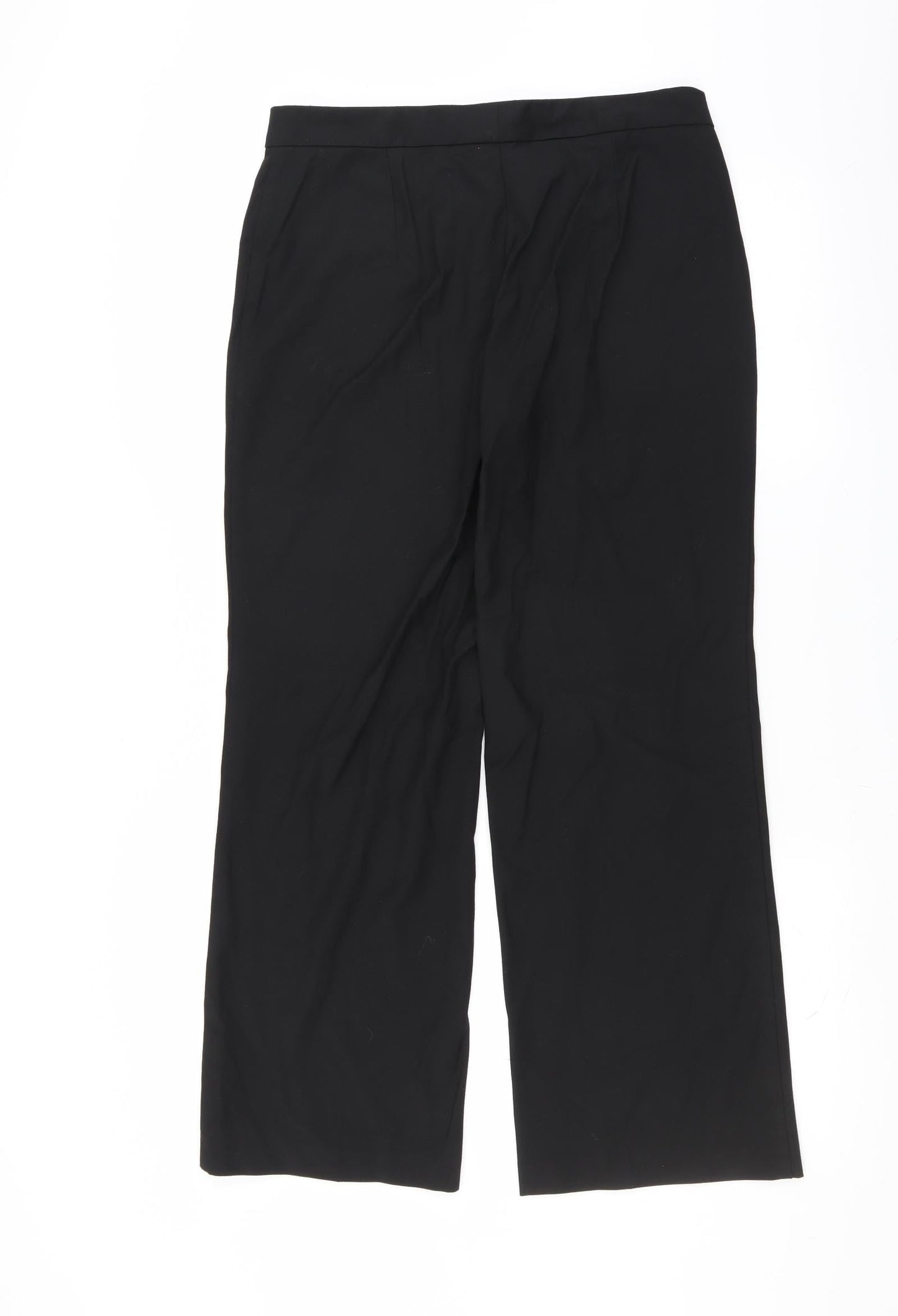 Womens UK Size 12 Marks and Spencer Regular Fit  Black Trousers