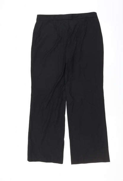 Womens UK Size 12 Marks and Spencer Regular Fit  Black Trousers