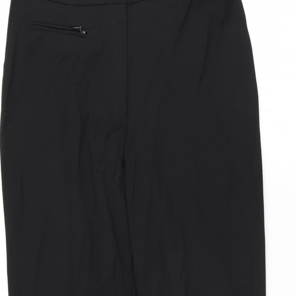 Womens UK Size 12 Marks and Spencer Regular Fit  Black Trousers