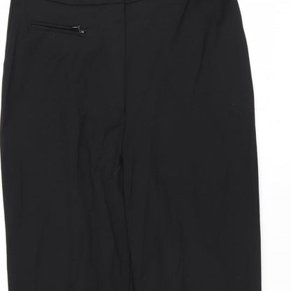 Womens UK Size 12 Marks and Spencer Regular Fit  Black Trousers