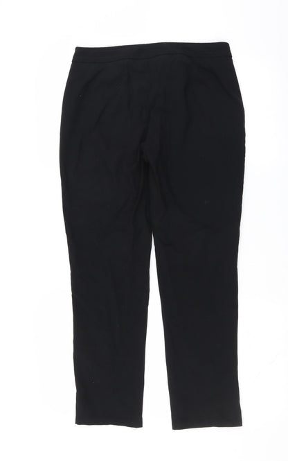 Womens UK Size 12 Marks and Spencer Slim Fit  Black Trousers