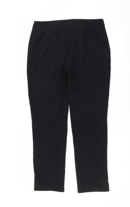 Womens UK Size 12 Marks and Spencer Slim Fit  Black Trousers