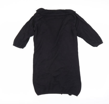 George Womens Black   Cardigan Jumper Size 12  - Ruffle Detail