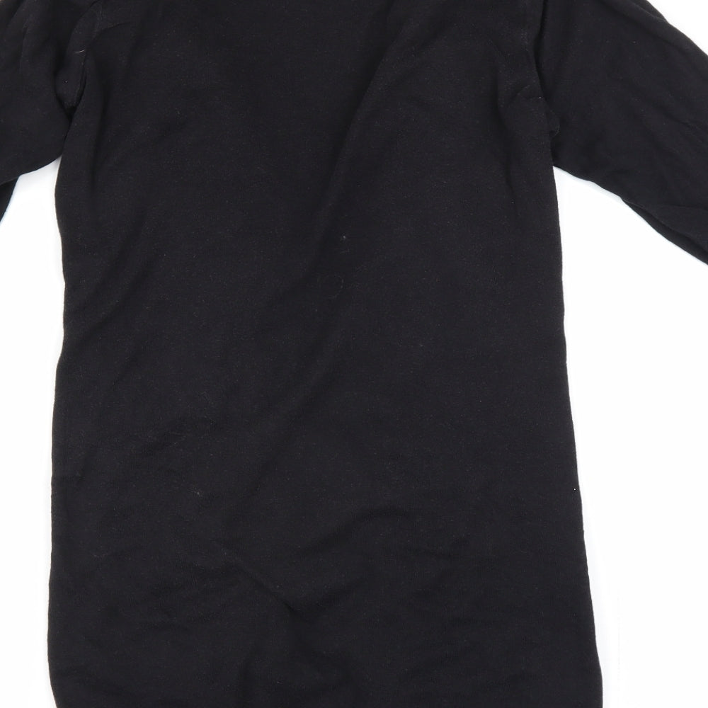 George Womens Black   Cardigan Jumper Size 12  - Ruffle Detail