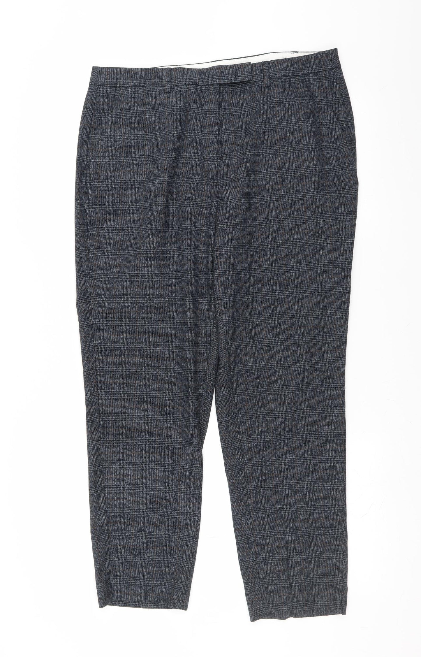 Womens UK Size 16 Marks and Spencer Regular Fit  Blue Trousers