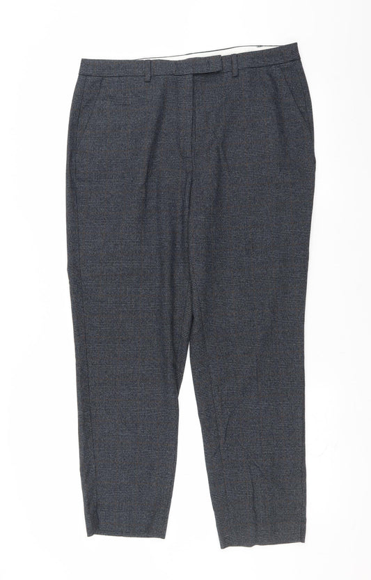 Womens UK Size 16 Marks and Spencer Regular Fit  Blue Trousers