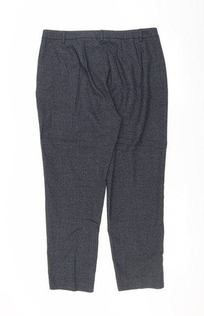 Womens UK Size 16 Marks and Spencer Regular Fit  Blue Trousers
