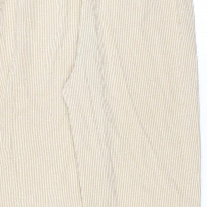 Womens UK Size 18 Marks and Spencer Regular Fit  Beige Trousers