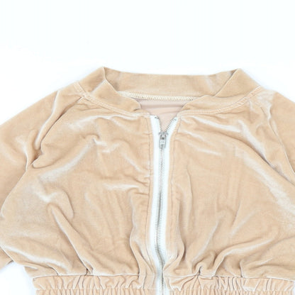 Preworn Womens Beige   Full Zip Jumper Size S  - cropped