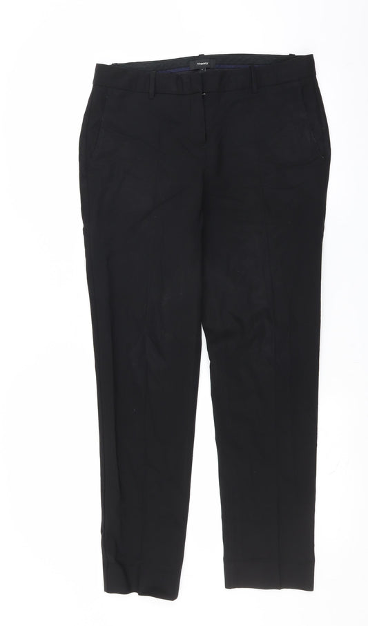 Theory Womens Black   Trousers  Size 8 L29 in